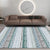Southwestern Living Room Rug Multi-Color Geo Patterned Carpet Anti-Slip Pet Friendly Washable Indoor Rug Blue Clearhalo 'Area Rug' 'Bohemian' 'Rugs' Rug' 2214192