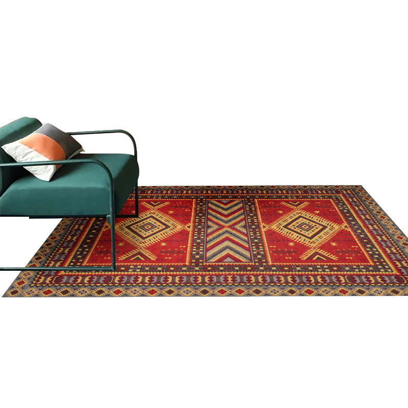 Bohemian Southwestern Pattern Rug Multi Color Polyster Area Carpet Non-Slip Backing Washable Area Rug for Decoration Clearhalo 'Area Rug' 'Bohemian' 'Rugs' Rug' 2214211