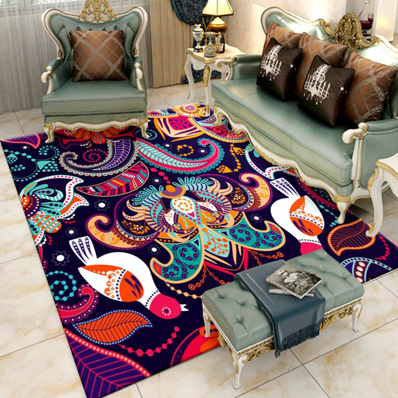 Americana Living Room Rug Multi Color Southwestern Print Carpet Polypropylene Anti-Slip Machine Washable Rug Navy Clearhalo 'Area Rug' 'Bohemian' 'Rugs' Rug' 2214244