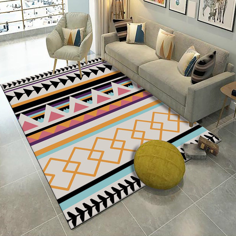 Americana Living Room Rug Multi Color Southwestern Print Carpet Polypropylene Anti-Slip Machine Washable Rug Pink Clearhalo 'Area Rug' 'Bohemian' 'Rugs' Rug' 2214248
