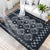 Casual Multi-Color Tribal Rug Cotton Blend Geometric Pattern Area Carpet Anti-Slip Machine Washable Indoor Rug for Room Black-White Clearhalo 'Area Rug' 'Bohemian' 'Rugs' Rug' 2214273