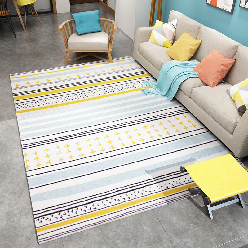 Boho Living Room Rug Multi Color Geo Printed Area Carpet Synthetics Stain-Resistant Washable Non-Slip Rug Yellow Clearhalo 'Area Rug' 'Bohemian' 'Rugs' Rug' 2214286