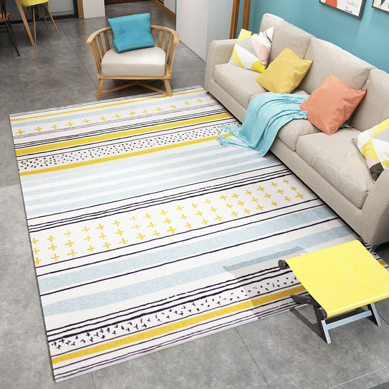 Boho Living Room Rug Multi Color Geo Printed Area Carpet Synthetics Stain-Resistant Washable Non-Slip Rug Clearhalo 'Area Rug' 'Bohemian' 'Rugs' Rug' 2214291