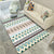 Multi-Colored Room Rug Western Geometric Pattern Area Rug Polypropylene Anti-Slip Backing Pet Friendly Washable Carpet Green-Pink Clearhalo 'Area Rug' 'Bohemian' 'Moroccan' 'Rugs' Rug' 2214321