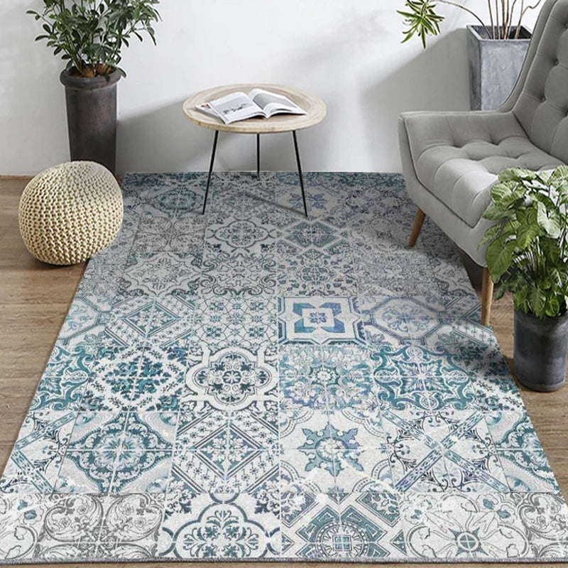 Vintage Parlor Rug Multicolor Geometric Pattern Area Rug Polypropylene Pet Friendly Non-Slip Backing Carpet Clearhalo 'Area Rug' 'Bohemian' 'Rugs' Rug' 2214336