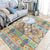 Vintage Parlor Rug Multicolor Geometric Pattern Area Rug Polypropylene Pet Friendly Non-Slip Backing Carpet Yellow-Green Clearhalo 'Area Rug' 'Bohemian' 'Rugs' Rug' 2214341