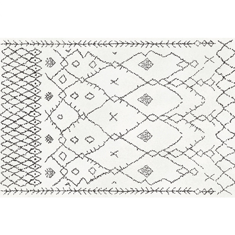 Trendy Decoration Rug Multi Colored Geo Patterned Area Carpet Polyster Anti-Slip Easy Care Washable Rug Light Gray Clearhalo 'Area Rug' 'Bohemian' 'Rugs' Rug' 2214360