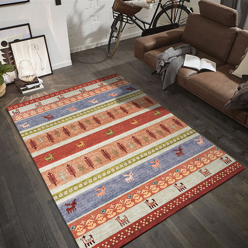 Moroccan Geo Printed Rug Multicolored Synthetics Area Rug Non-Slip Pet Friendly Indoor Rug for Living Room Clearhalo 'Area Rug' 'Bohemian' 'Moroccan' 'Rugs' Rug' 2214363