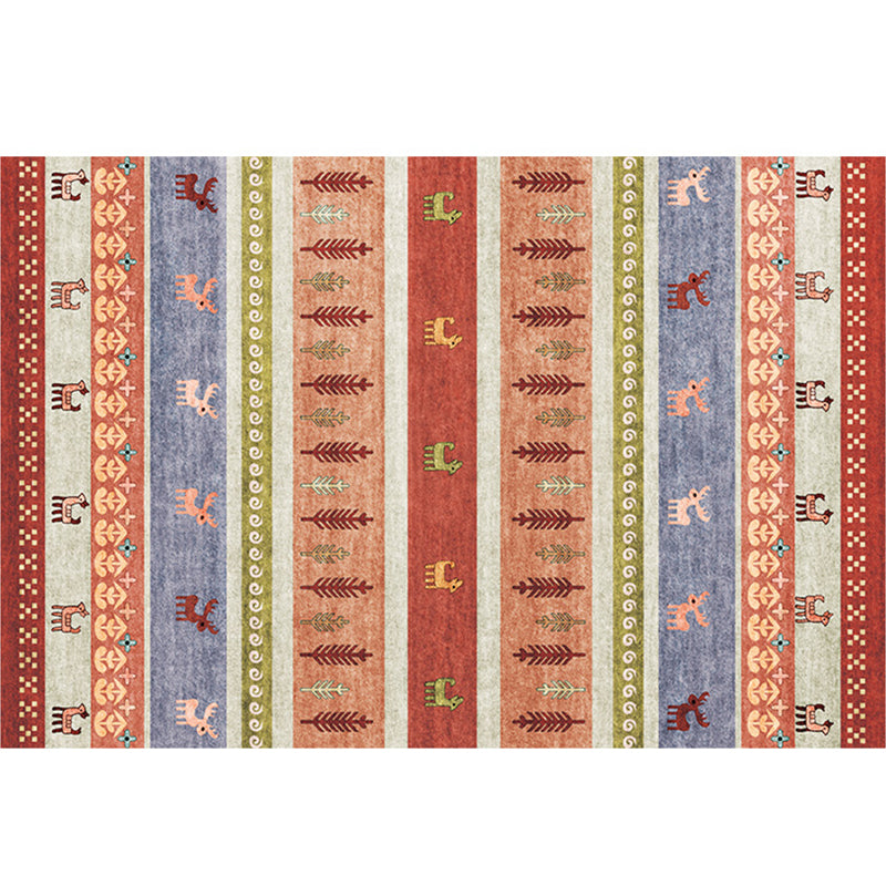 Moroccan Geo Printed Rug Multicolored Synthetics Area Rug Non-Slip Pet Friendly Indoor Rug for Living Room Light Red Clearhalo 'Area Rug' 'Bohemian' 'Moroccan' 'Rugs' Rug' 2214366