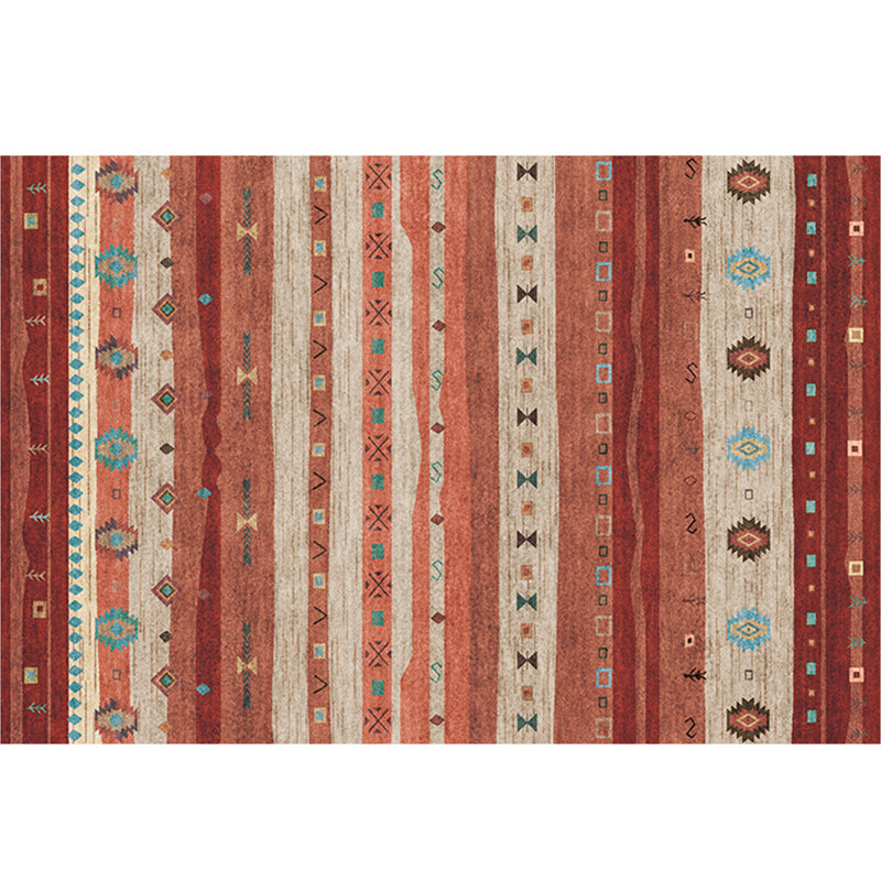 Moroccan Geo Printed Rug Multicolored Synthetics Area Rug Non-Slip Pet Friendly Indoor Rug for Living Room Dark Red Clearhalo 'Area Rug' 'Bohemian' 'Moroccan' 'Rugs' Rug' 2214370