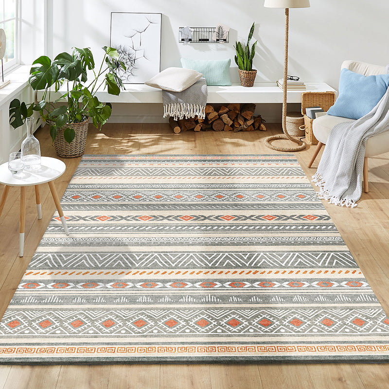 Moroccan Geo Printed Rug Multicolored Synthetics Area Rug Non-Slip Pet Friendly Indoor Rug for Living Room Clearhalo 'Area Rug' 'Bohemian' 'Moroccan' 'Rugs' Rug' 2214372