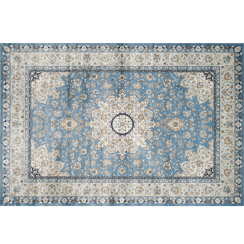 Moroccan Geo Printed Rug Multicolored Synthetics Area Rug Non-Slip Pet Friendly Indoor Rug for Living Room Lake Blue Clearhalo 'Area Rug' 'Bohemian' 'Moroccan' 'Rugs' Rug' 2214376