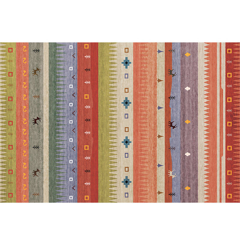 Moroccan Geo Printed Rug Multicolored Synthetics Area Rug Non-Slip Pet Friendly Indoor Rug for Living Room Yellow-Red Clearhalo 'Area Rug' 'Bohemian' 'Moroccan' 'Rugs' Rug' 2214377
