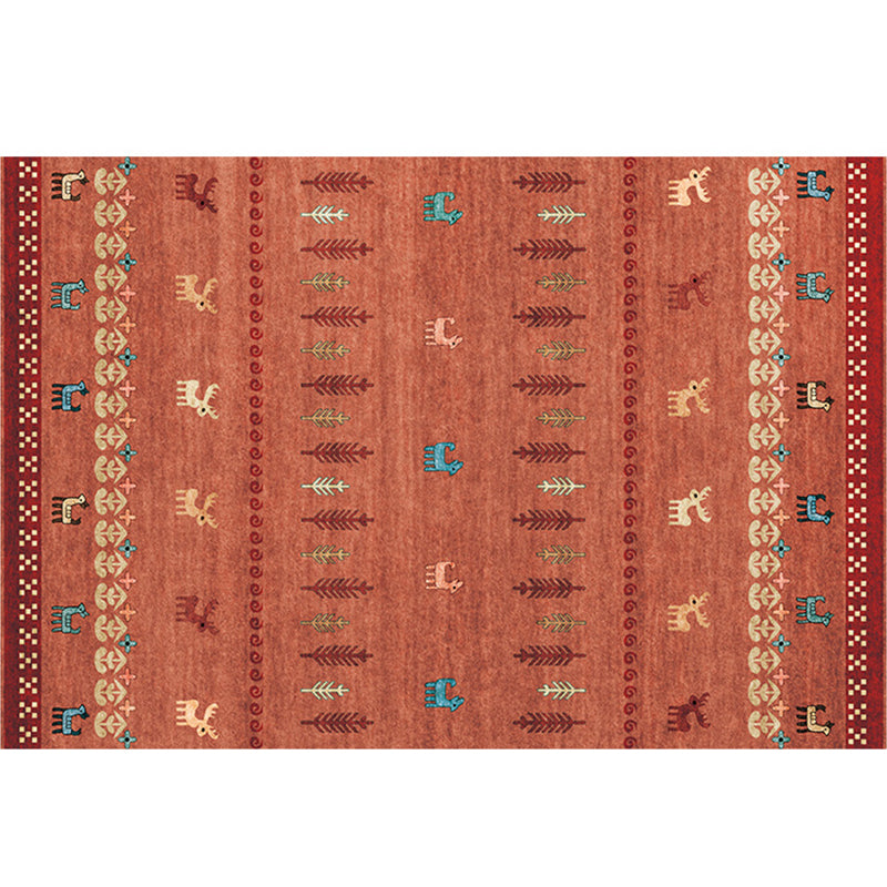 Moroccan Geo Printed Rug Multicolored Synthetics Area Rug Non-Slip Pet Friendly Indoor Rug for Living Room Red-Blue Clearhalo 'Area Rug' 'Bohemian' 'Moroccan' 'Rugs' Rug' 2214381