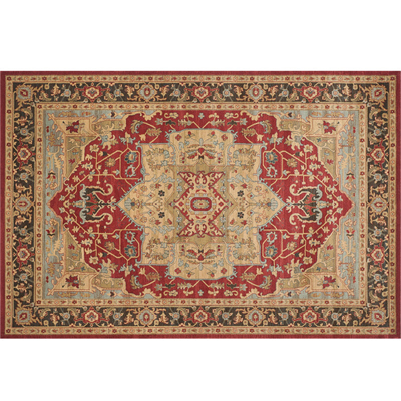 Moroccan Geo Printed Rug Multicolored Synthetics Area Rug Non-Slip Pet Friendly Indoor Rug for Living Room Orange-Red Clearhalo 'Area Rug' 'Bohemian' 'Moroccan' 'Rugs' Rug' 2214391