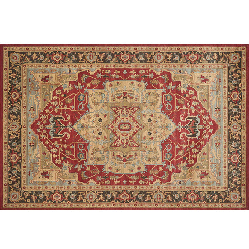 Moroccan Geo Printed Rug Multicolored Synthetics Area Rug Non-Slip Pet Friendly Indoor Rug for Living Room Orange-Red Clearhalo 'Area Rug' 'Bohemian' 'Moroccan' 'Rugs' Rug' 2214391