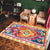 Multi Colored Americana Rug Polyster Geo Patterned Indoor Rug Pet Friendly Non-Slip Backing Area Carpet for Decoration Pink-Blue Clearhalo 'Area Rug' 'Bohemian' 'Rugs' Rug' 2214405