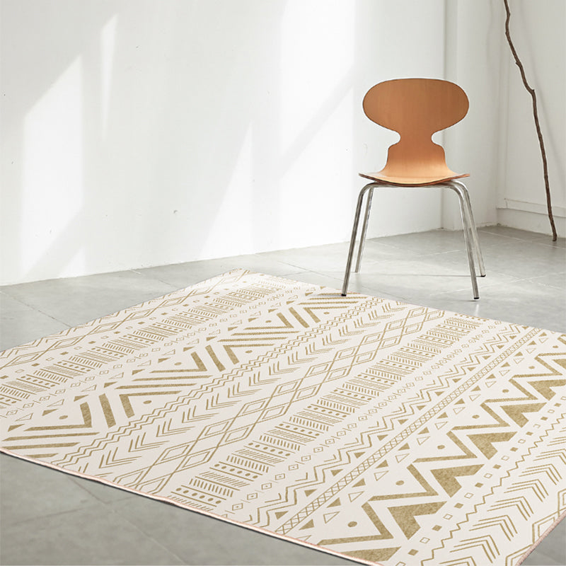 Simple Boho Rug Multi Color Geo Printed Area Rug Pet Friendly Washable Anti-Slip Backing Carpet for Room Light Yellow Clearhalo 'Area Rug' 'Bohemian' 'Rugs' Rug' 2214419