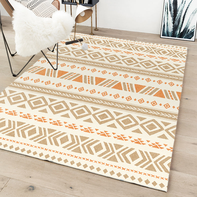 Simple Boho Rug Multi Color Geo Printed Area Rug Pet Friendly Washable Anti-Slip Backing Carpet for Room Yellow-Red Clearhalo 'Area Rug' 'Bohemian' 'Rugs' Rug' 2214422