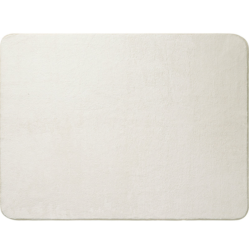 Relaxing Bedroom Rug Multi Color Plain Area Carpet Lamb Wool Anti-Slip Backing Easy Care Washable Indoor Rug Beige Clearhalo 'Area Rug' 'Rug' 2214443