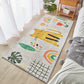 Cute Calming Rug Multi Colored Cartoon Animal Print Indoor Rug Non-Slip Machine Washable Carpet for Kids Room Yellow Clearhalo 'Area Rug' 'Rug' 2214453