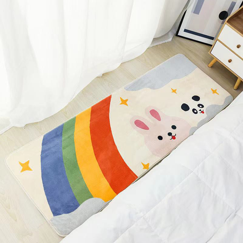 Southwestern Bedroom Rug Multicolor Cartoon Printed Area Carpet Synthetics Non-Slip Backing Machine Washable Rug Red-Yellow-Green Clearhalo 'Area Rug' 'Rug' 2214459