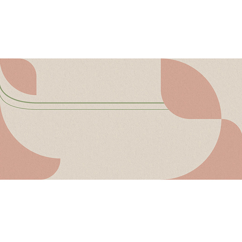 Modern Abstract Print Rug Multi Colored Polyster Area Carpet Anti-Slip Backing Machine Washable Rug for Bedroom Rose Pink Clearhalo 'Area Rug' 'Rug' 2214494
