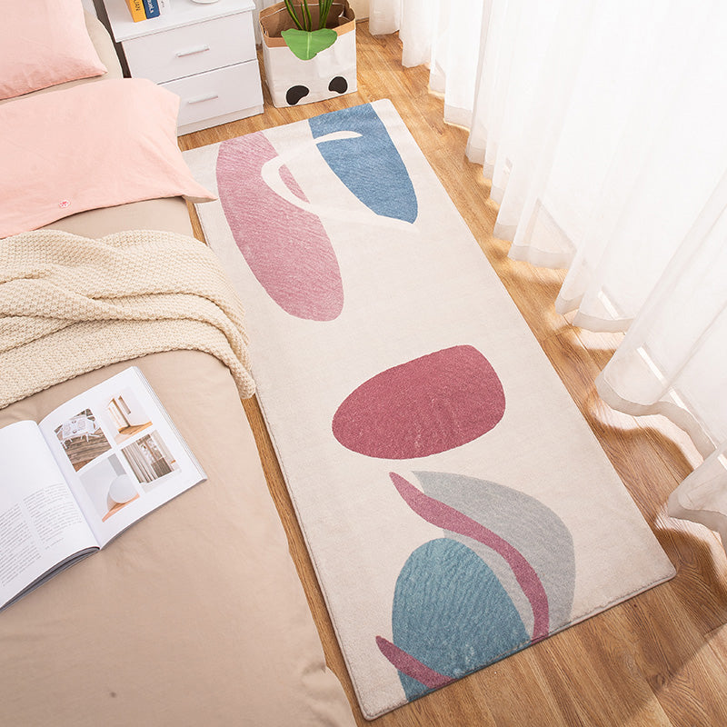 Multi Color Decoration Rug Relaxing Color Block Area Rug Polypropylene Pet Friendly Washable Non-Slip Carpet Red Clearhalo 'Area Rug' 'Rug' 2214505