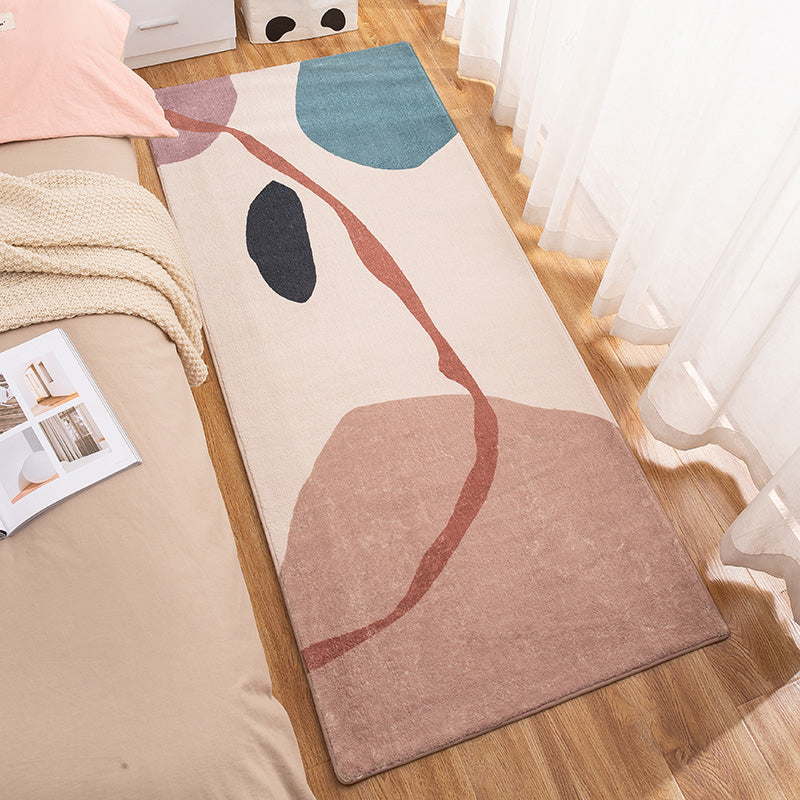 Multi Color Decoration Rug Relaxing Color Block Area Rug Polypropylene Pet Friendly Washable Non-Slip Carpet Brown Clearhalo 'Area Rug' 'Rug' 2214508