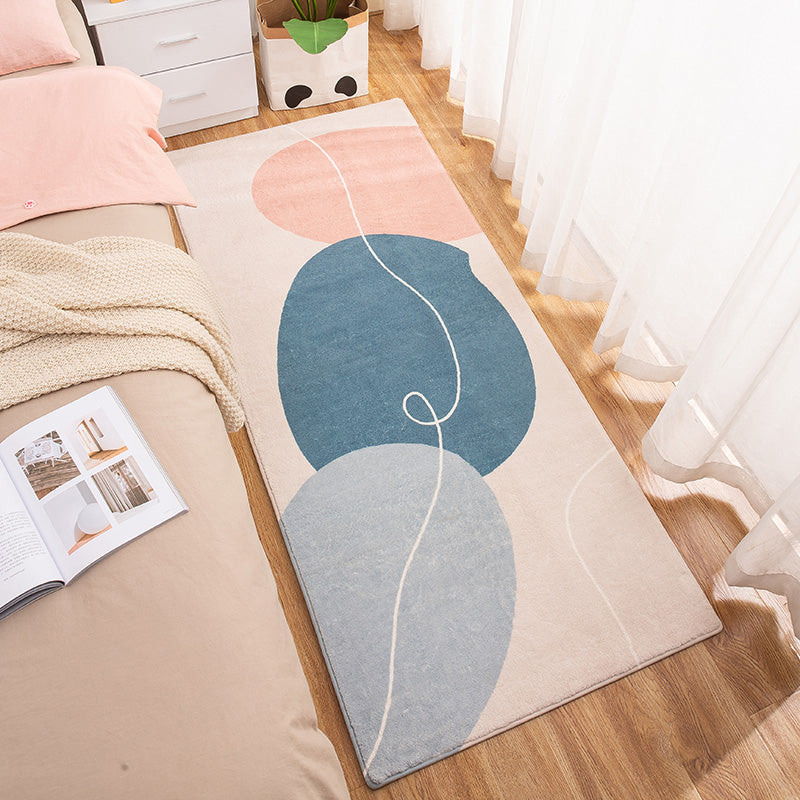 Multi Color Decoration Rug Relaxing Color Block Area Rug Polypropylene Pet Friendly Washable Non-Slip Carpet Blue Clearhalo 'Area Rug' 'Rug' 2214512