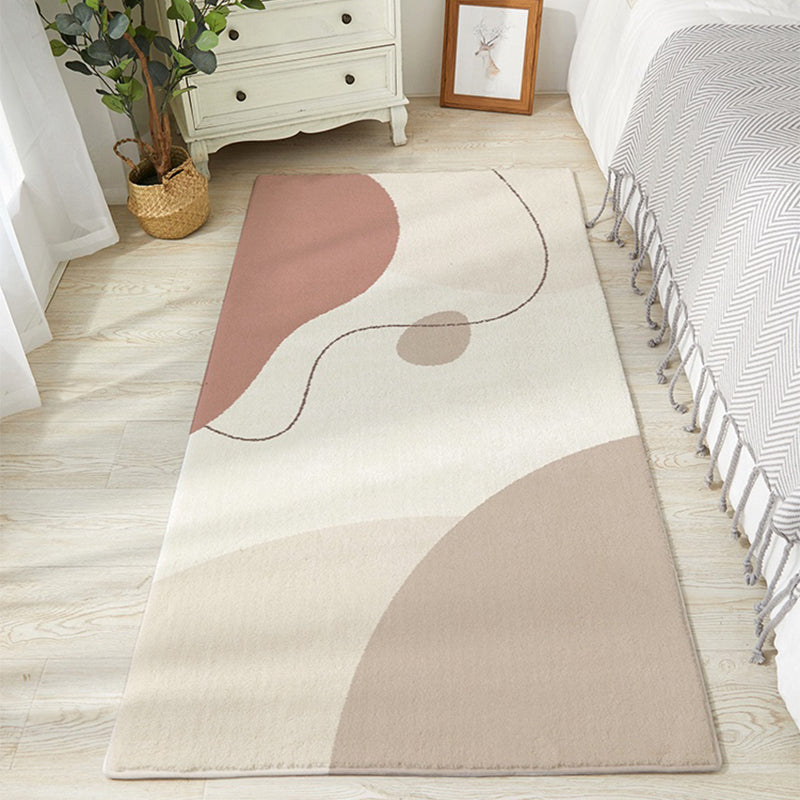 Simple Color Block Rug Multi-Colored Polypropylene Area Carpet Easy ...
