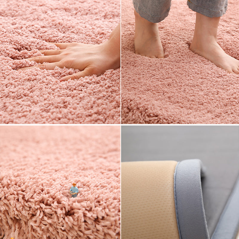 Casual Plain Rug Multi Colored Blended Area Carpet Anti-Slip Backing Machine Washable Indoor Rug for Room Clearhalo 'Area Rug' 'Casual' 'Rugs' Rug' 2214624