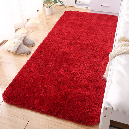 Minimalist Plain Rug Multi Color Polypropylene Area Rug Anti-Slip Machine Washable Carpet for Home Decoration Burgundy Clearhalo 'Area Rug' 'Casual' 'Rugs' Rug' 2214705