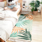 Multi Color Decoration Rug Tropical Plant Patterned Area Carpet Cotton Easy Care Machine Washable Rug Aqua Clearhalo 'Area Rug' 'Rug' 2214753