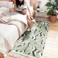 Multi Color Decoration Rug Tropical Plant Patterned Area Carpet Cotton Easy Care Machine Washable Rug Green Clearhalo 'Area Rug' 'Rug' 2214756