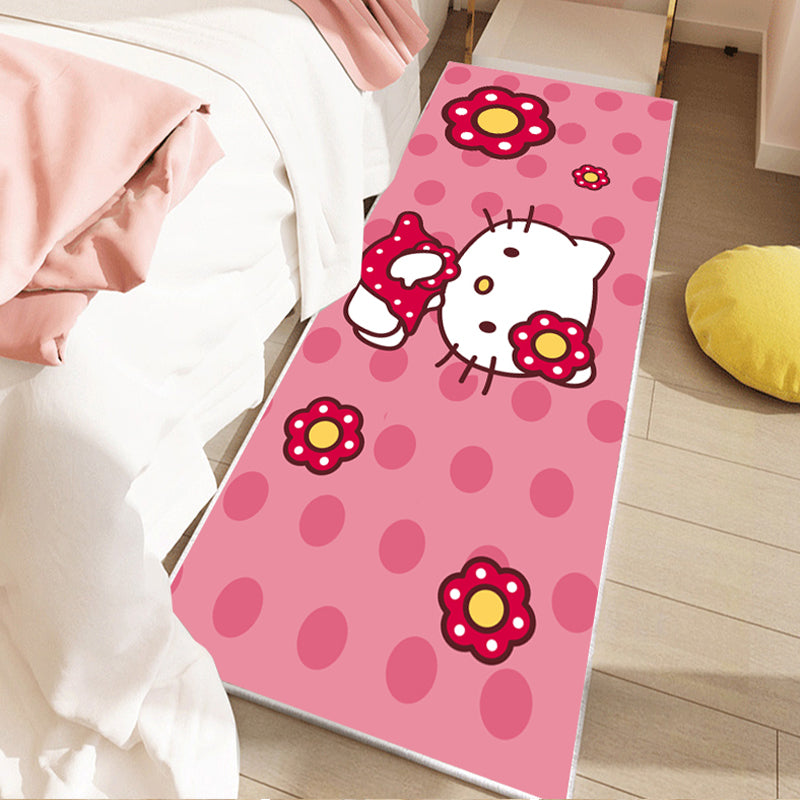 Cute Kids Room Rug Multi Color Fairy Tale Pattern Area Rug Polyster Non-Slip Washable Pet Friendly Carpet Clearhalo 'Area Rug' 'Rug' 2214773