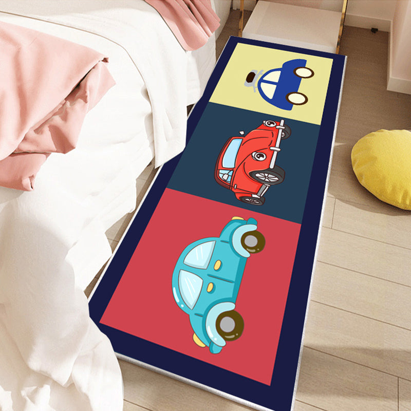 Cute Kids Room Rug Multi Color Fairy Tale Pattern Area Rug Polyster Non-Slip Washable Pet Friendly Carpet Red Clearhalo 'Area Rug' 'Rug' 2214785