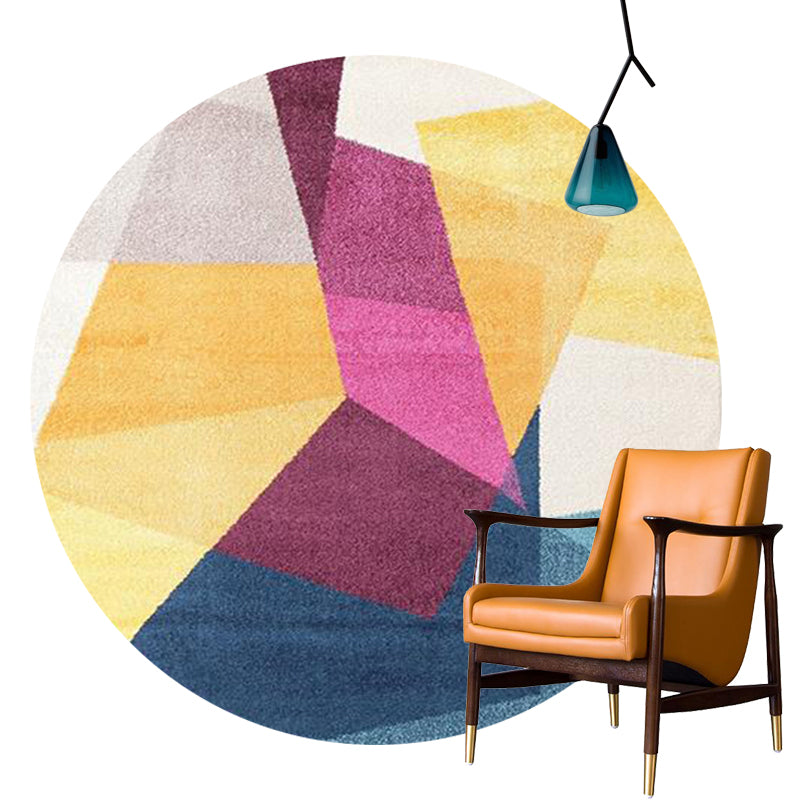 Multi-Color Luxury Rug Synthetics Geometric Pattern Indoor Rug Anti-Slip Backing Machine Washable Carpet for Room Yellow Clearhalo 'Area Rug' 'Rug' 2214824