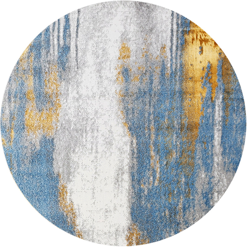 Classic Multi Colored Steampunk Rug Polypropylene Abstract Patterned Carpet Pet Friendly Easy Care Rug for Decor Light Blue-White Clearhalo 'Area Rug' 'Rug' 2214831