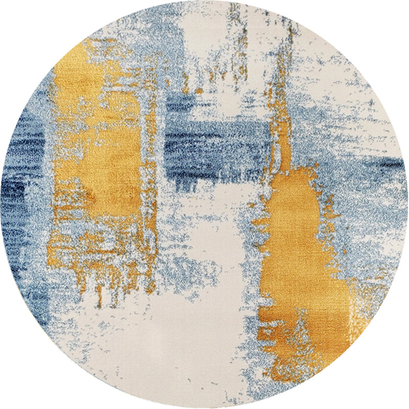 Classic Multi Colored Steampunk Rug Polypropylene Abstract Patterned Carpet Pet Friendly Easy Care Rug for Decor Blue-White Clearhalo 'Area Rug' 'Rug' 2214839