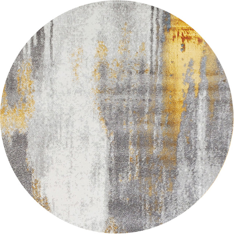 Cyberpunk Bedroom Rug Multi Color Abstract Pattern Area Carpet Polypropylene Pet Friendly Non-Slip Rug Light Gray-White Clearhalo 'Area Rug' 'Rug' 2214841