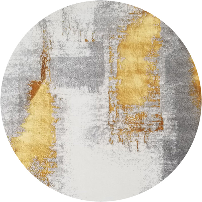 Cyberpunk Bedroom Rug Multi Color Abstract Pattern Area Carpet Polypropylene Pet Friendly Non-Slip Rug Gray-White Clearhalo 'Area Rug' 'Rug' 2214842