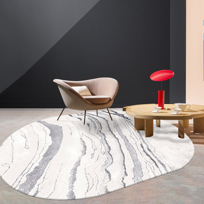 Chinese Home Decoration Rug Multi Color Polyster Area Carpet Pet Friendly Washable Stain-Resistant Rug Light Gray Clearhalo 'Area Rug' 'Rug' 2214880