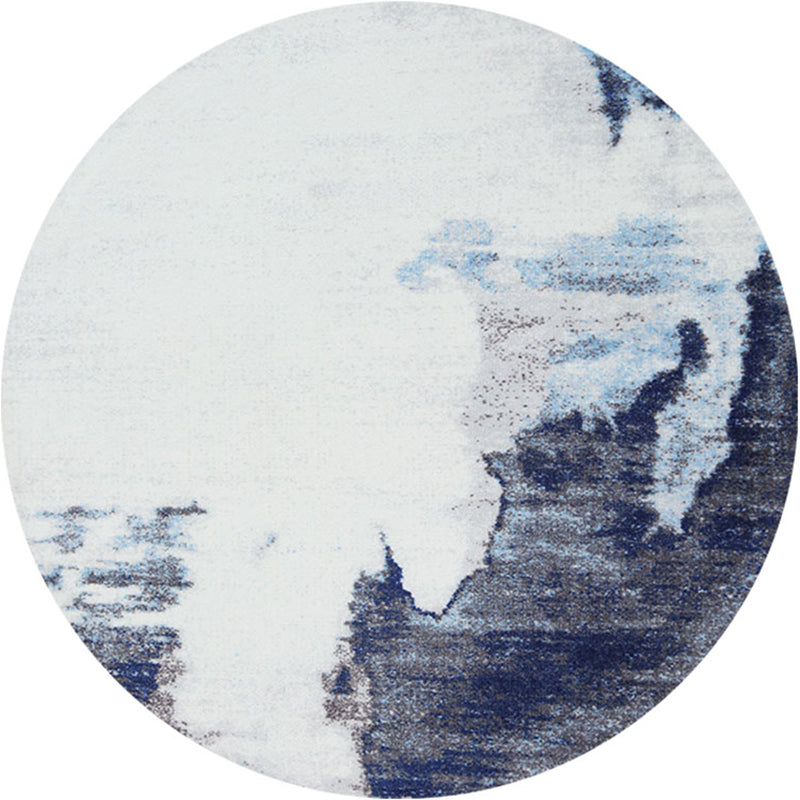 Multi Colored Abstract Printed Rug Polypropylene Cyberpunk Area Rug Pet Friendly Easy Care Carpet for Living Room Light Gray-Black Clearhalo 'Area Rug' 'Rug' 2214903