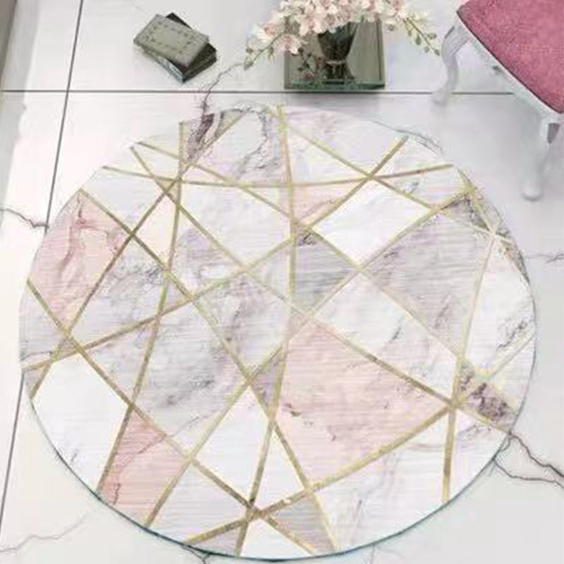Simple Trendy Rug Multi Colored Abstract Print Indoor Rug Anti-Slip Backing Stain-Resistant Carpet for Decoration Nude Pink Clearhalo 'Area Rug' 'Rug' 2214930
