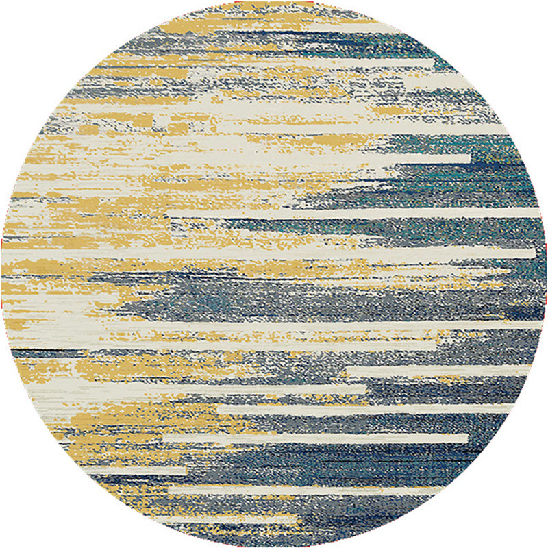 Simple Trendy Rug Multi Colored Abstract Print Indoor Rug Anti-Slip Backing Stain-Resistant Carpet for Decoration Yellow-Blue Clearhalo 'Area Rug' 'Rug' 2214931