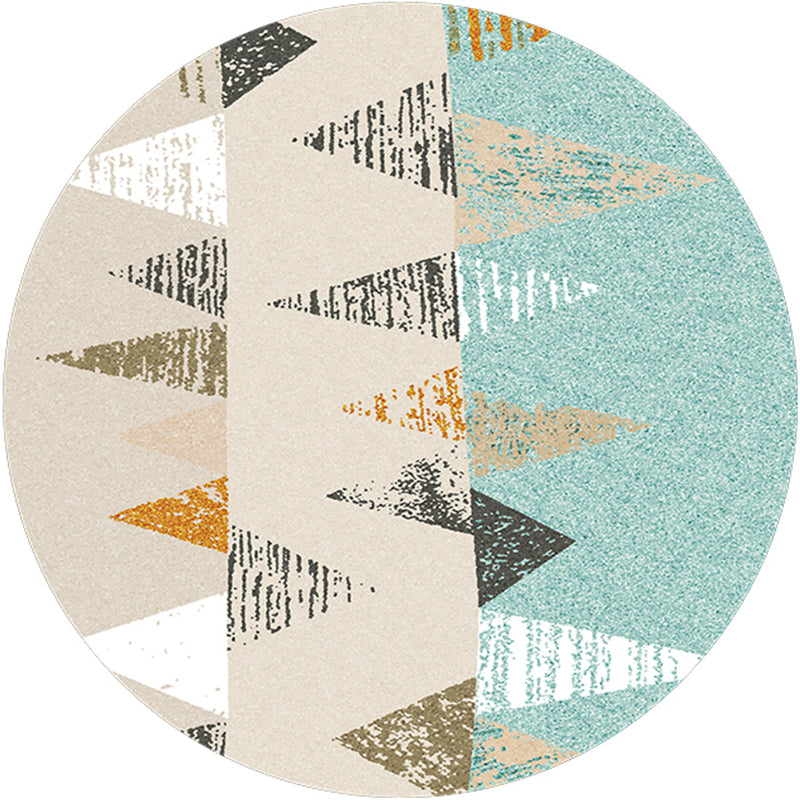 Simple Trendy Rug Multi Colored Abstract Print Indoor Rug Anti-Slip Backing Stain-Resistant Carpet for Decoration Sky Blue Clearhalo 'Area Rug' 'Rug' 2214933