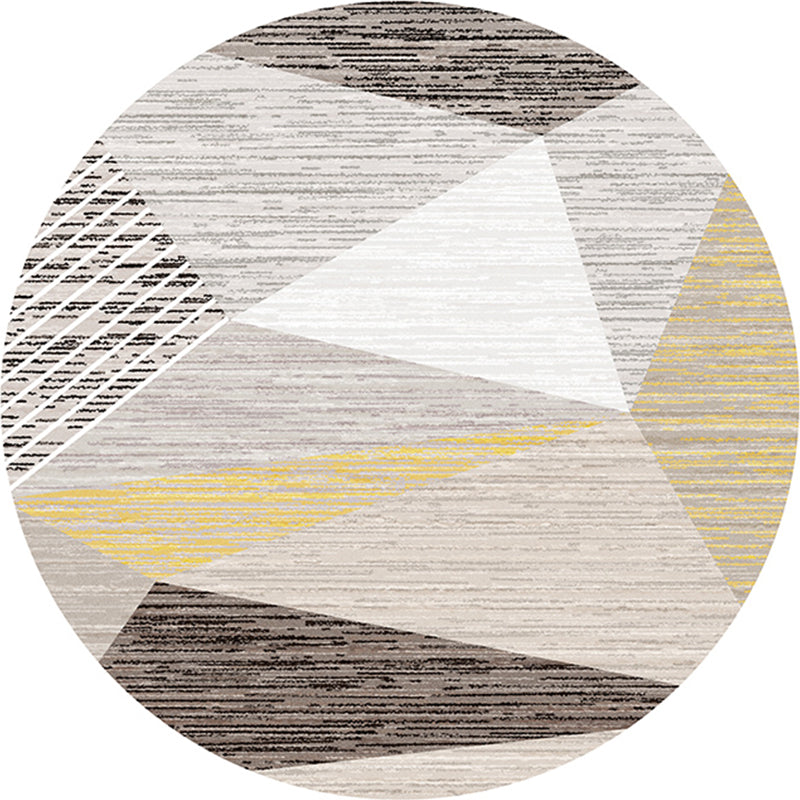 Simple Trendy Rug Multi Colored Abstract Print Indoor Rug Anti-Slip Backing Stain-Resistant Carpet for Decoration Light Gray-Yellow Clearhalo 'Area Rug' 'Rug' 2214935