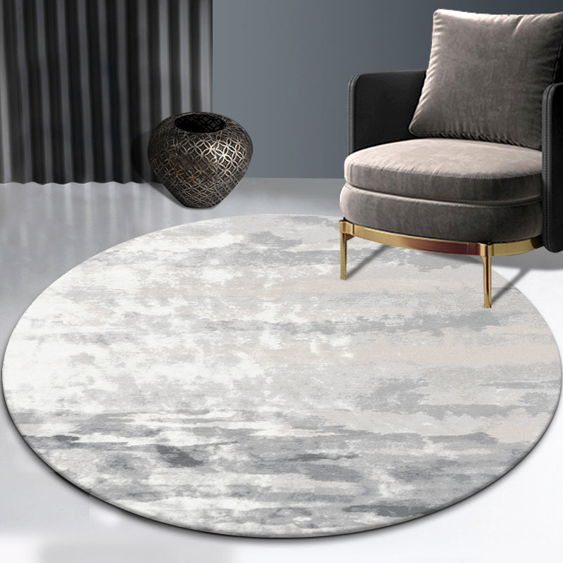 Industrial Abstract Patterned Rug Multi Color Cotton Blend Carpet Non-Slip Backing Pet Friendly Rug for Home Silver Gray Clearhalo 'Area Rug' 'Rug' 2214958