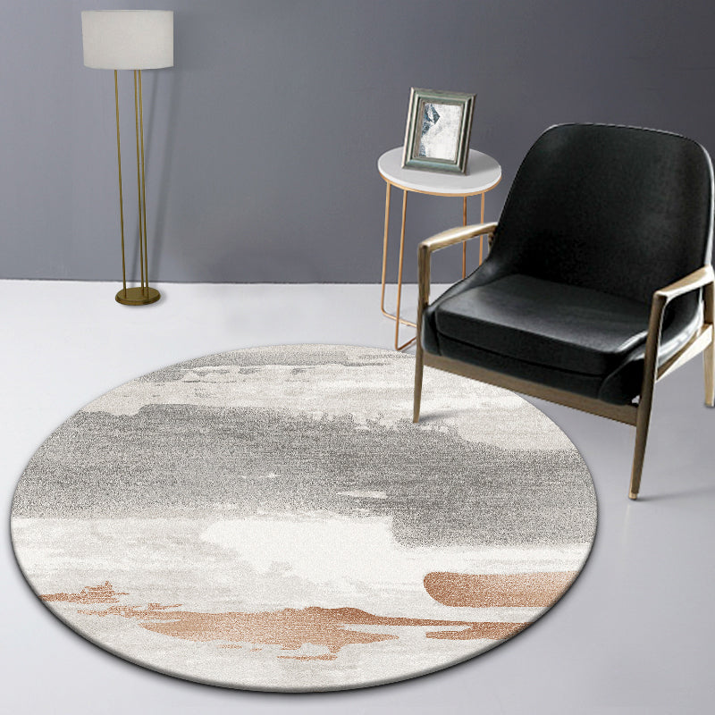 Industrial Abstract Patterned Rug Multi Color Cotton Blend Carpet Non-Slip Backing Pet Friendly Rug for Home Grey Clearhalo 'Area Rug' 'Rug' 2214964